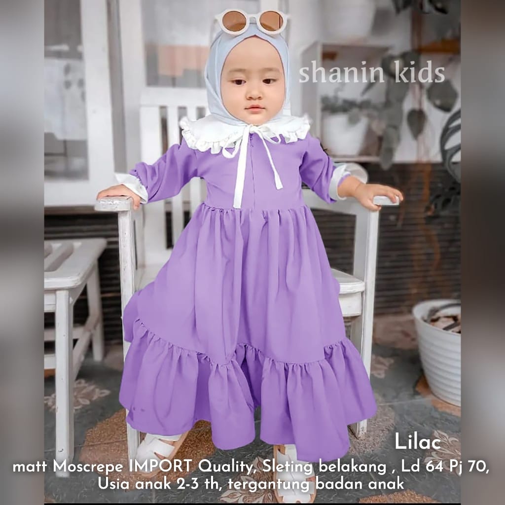 SHANIN MAXY KIDS/DRESS ANAK POLOS LUCU/DRESS ANAK KEKINIAN/DRESS BALITA KEKINIAN/DRESS TERBARU ANAK