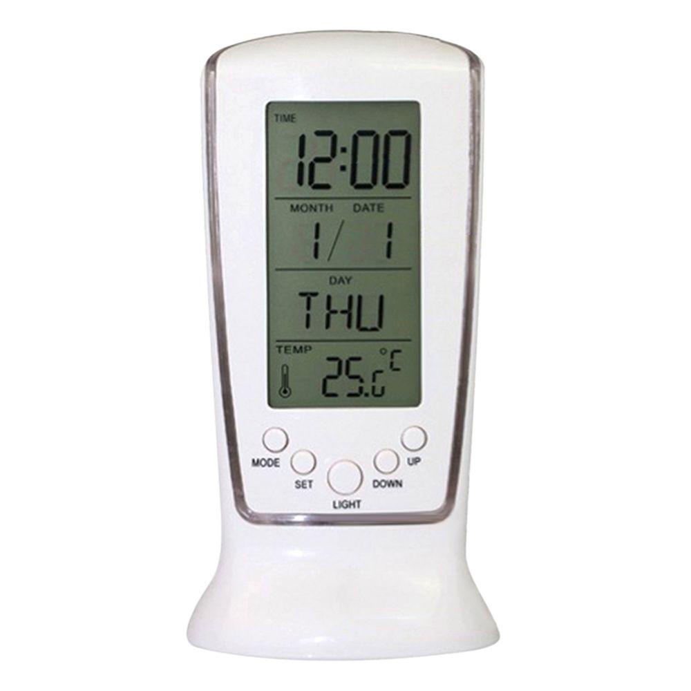 Suyo Jam Alarm Digital Dengan Lampu Backlight LED, Termometer &amp; Kalender