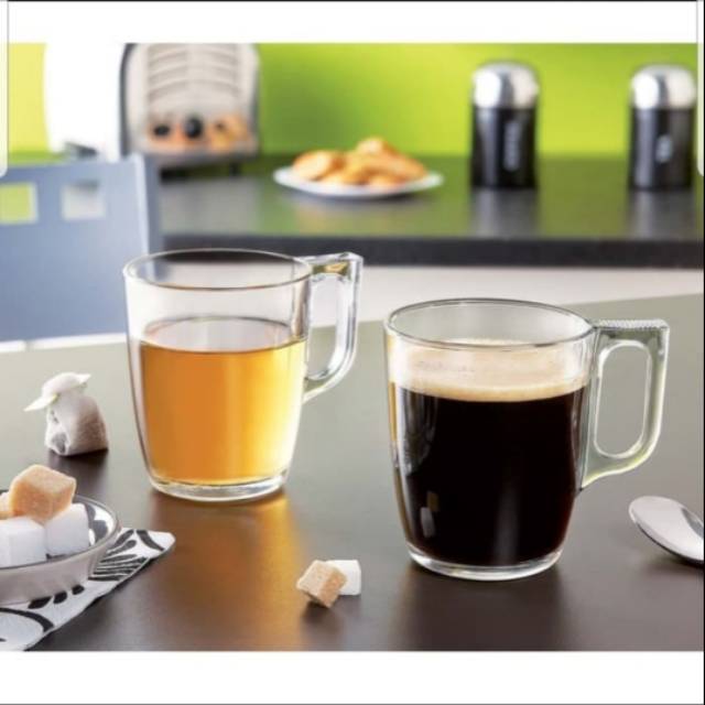 COFFEE GLASS TEMPERED GLASS MUG GLASS GELAS  KOPI KACA 