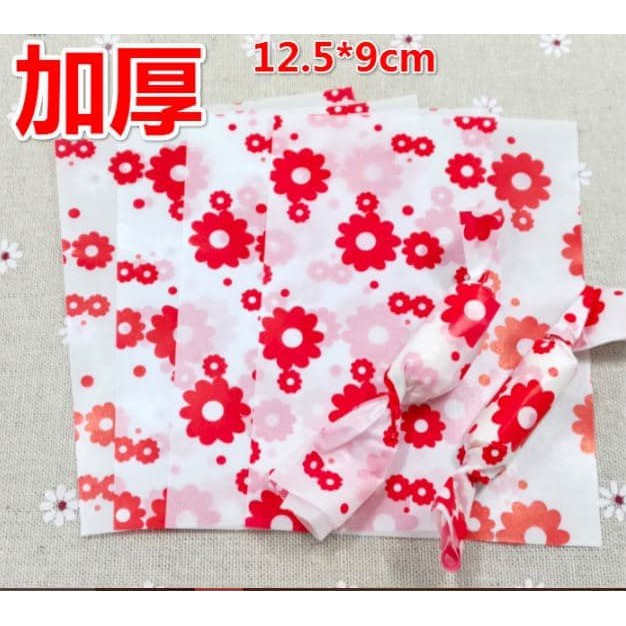 

CVCV153 KERTAS BUNGKUS PERMEN/ COKLAT/ NOUGAT - PAPER SUGAR RED FLOWER