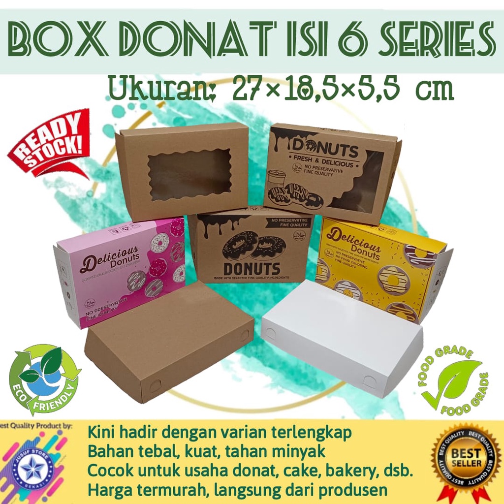 

Box Dus Donat isi 6 @1Pcs