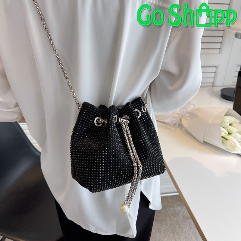 Bucket Bag Wanita Import - Tas Selempang Wanita Bling Bling Import Terbaru Fashion Korea - Tas Pesta Kondangan Mewah Kekinian [T09]