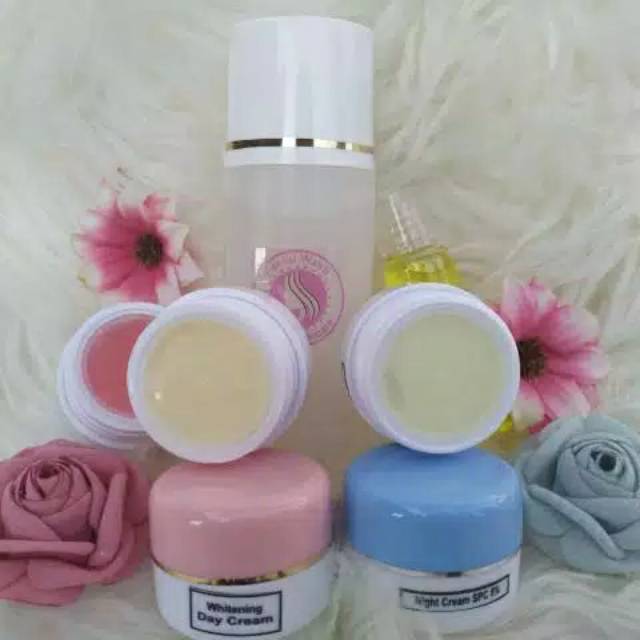 PAKET  SKINCARE GLOWING KOMPLIT FARMA WDC SPC 5% ORIGINAL