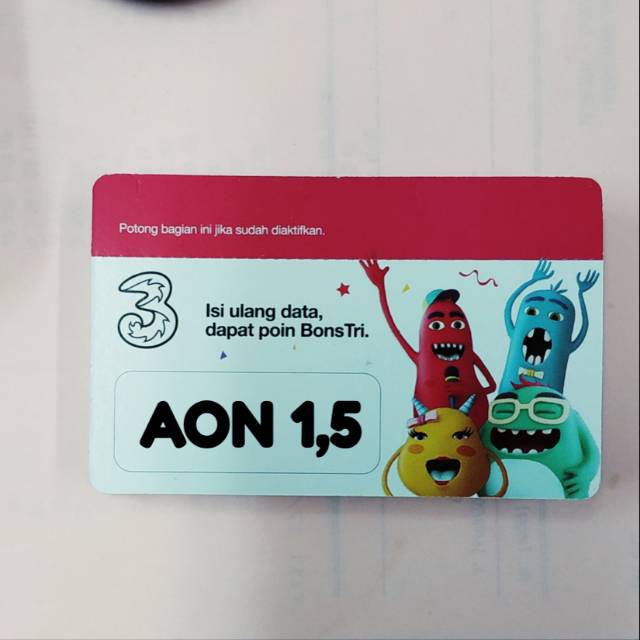 VOUCHER DATA TRI AON 1,5GB