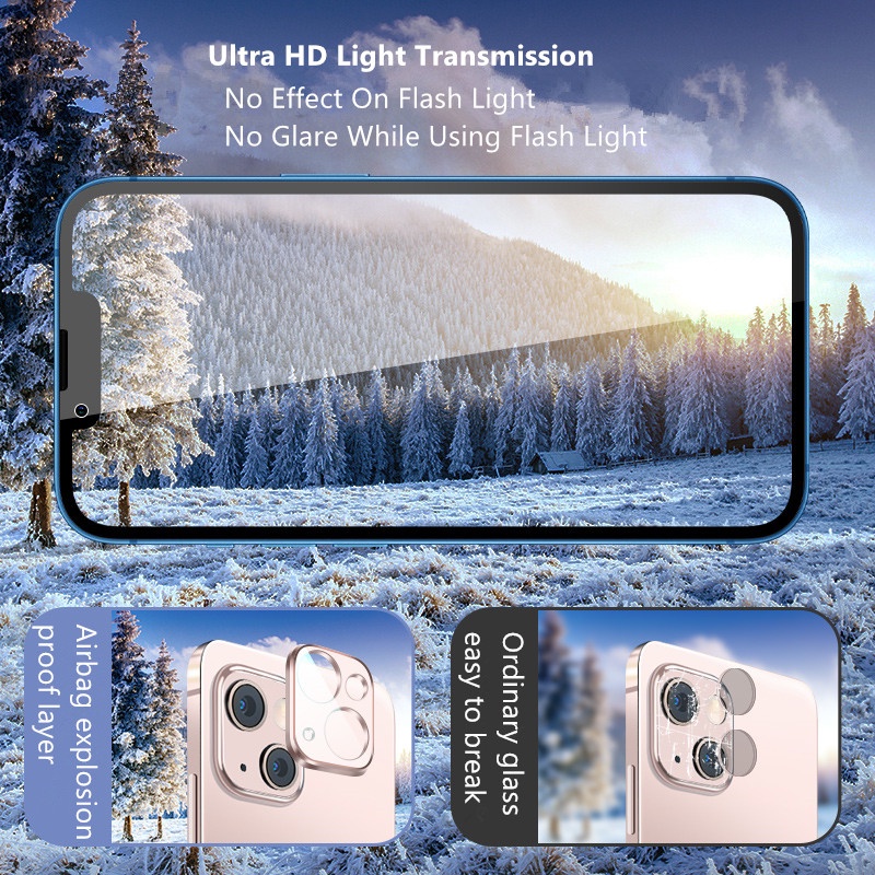 Pelindung Layar Tempered Glass Untuk iPhone 13 Pro Max 13 mini