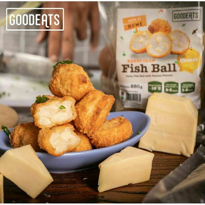 

Frozen Food Cheese Fish Ball / Good Eats Fish Ball Cheese / Baso Bola Keju