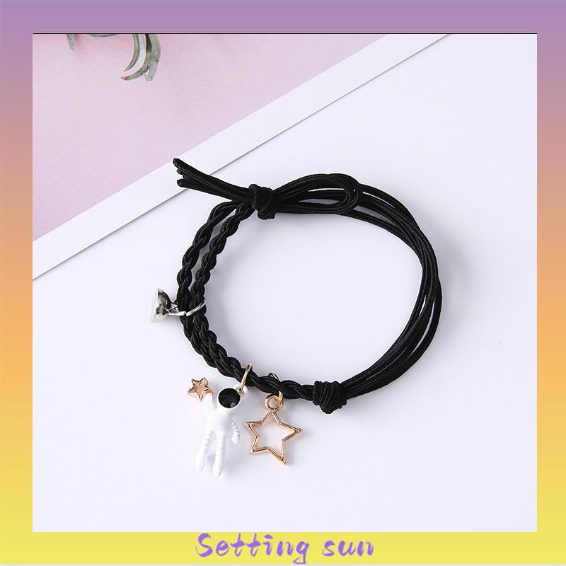 COD✨Gelang Couple Tali Isi 2 Magnet Attract Persahabatan Tangan Wanita Bracelet TN