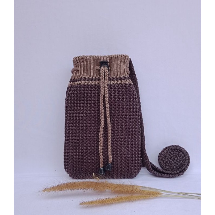 Tas Serut Mini / Tas Rajut / Tas kerut / Tas rajut HP