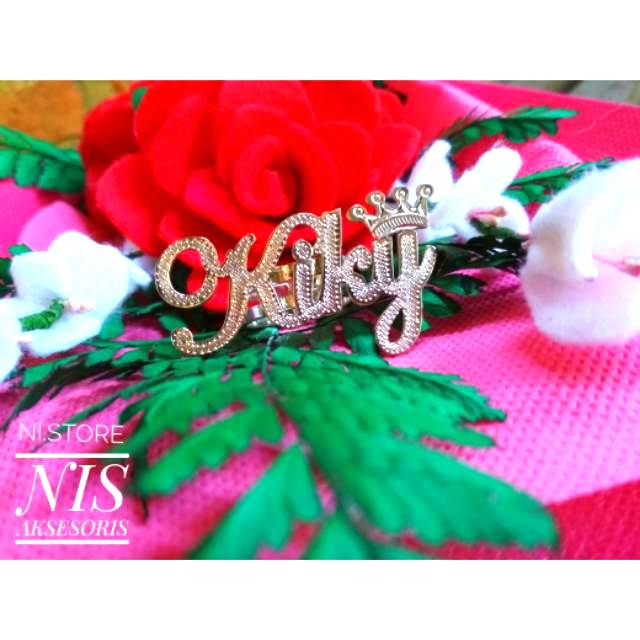 Ring Hijab Lapis Emas Putih / Rhodium