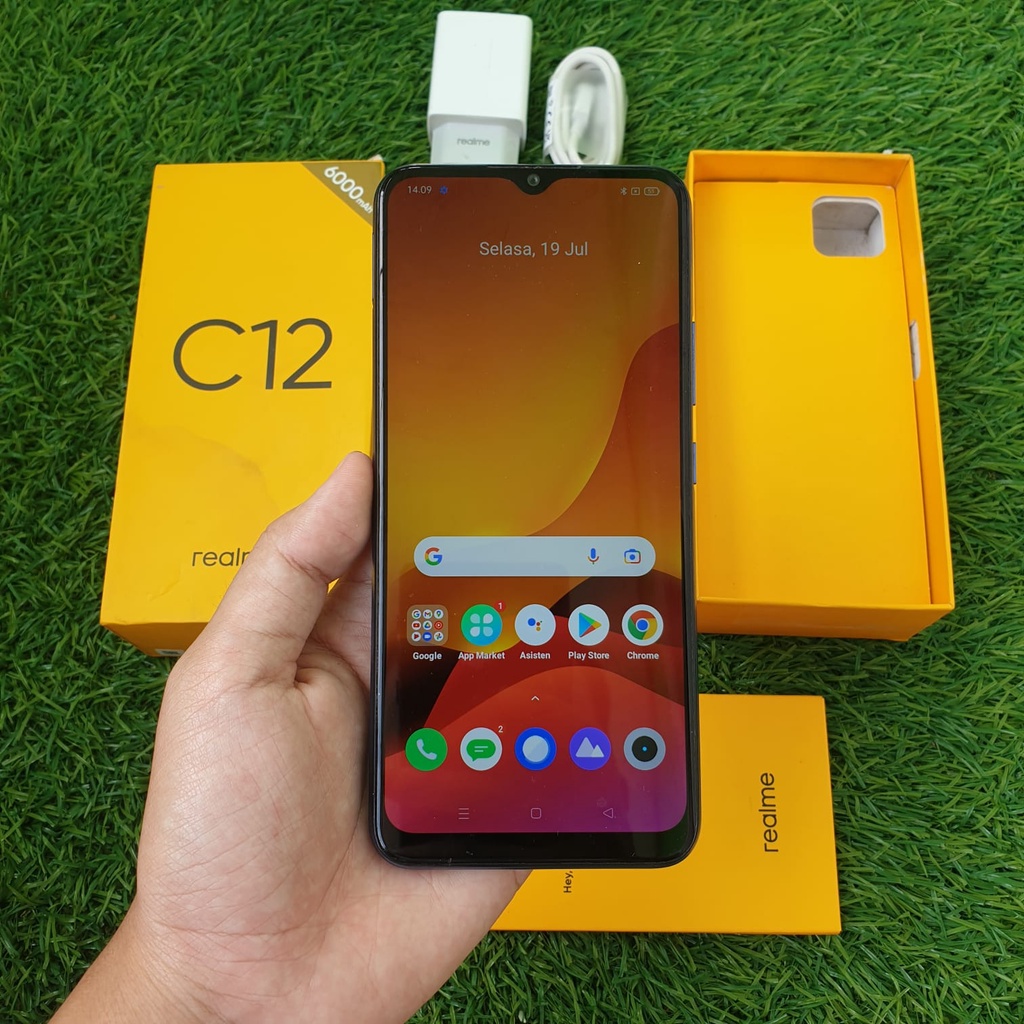 REALME C12 SECOND 3/32 GB HP SECOND HANDPHONE SECOND HP SEKEN HP BEKAS HP MURAH