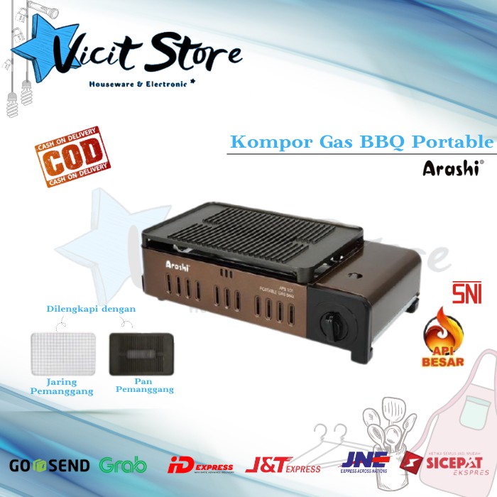 Kompor Gas Portable BBQ Dan Grill  Arashi APB 101