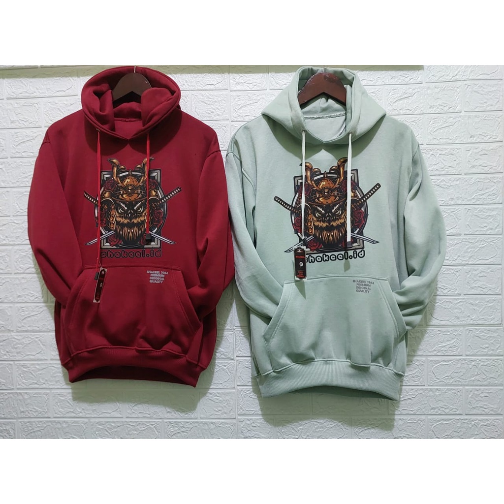 APPAREL_PRIA sweater hoodie pria premium distro bahan katun tebal gramasi 280 motif YAKUZSHAK ukuran M L XL XXL XXXL