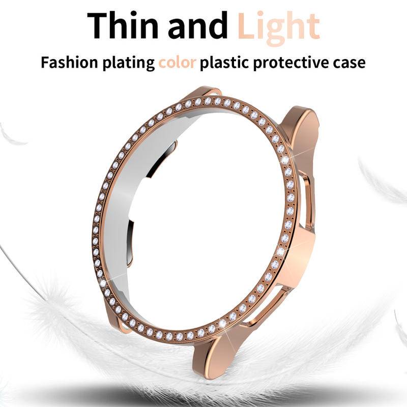Casing Hard Case Bumper Samsung Galaxy Watch 4 5 Pro 40mm 44mm 42mm 46mm Hias Berlian Imitasi