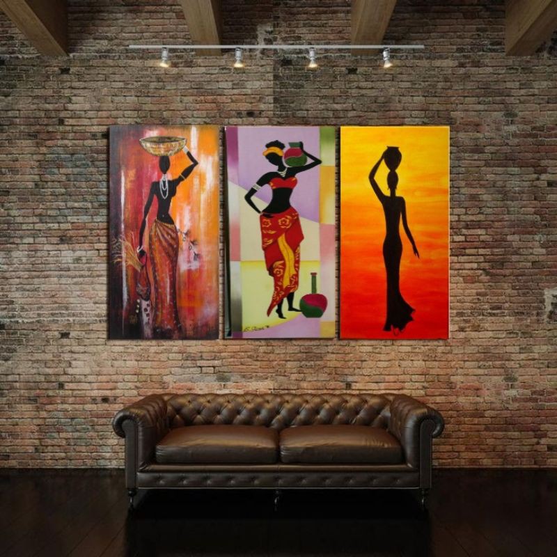 hiasandinding/hiasankamar/hiasangantung/hiasanruangtamu/dekorasi/abstrak/afrika/art