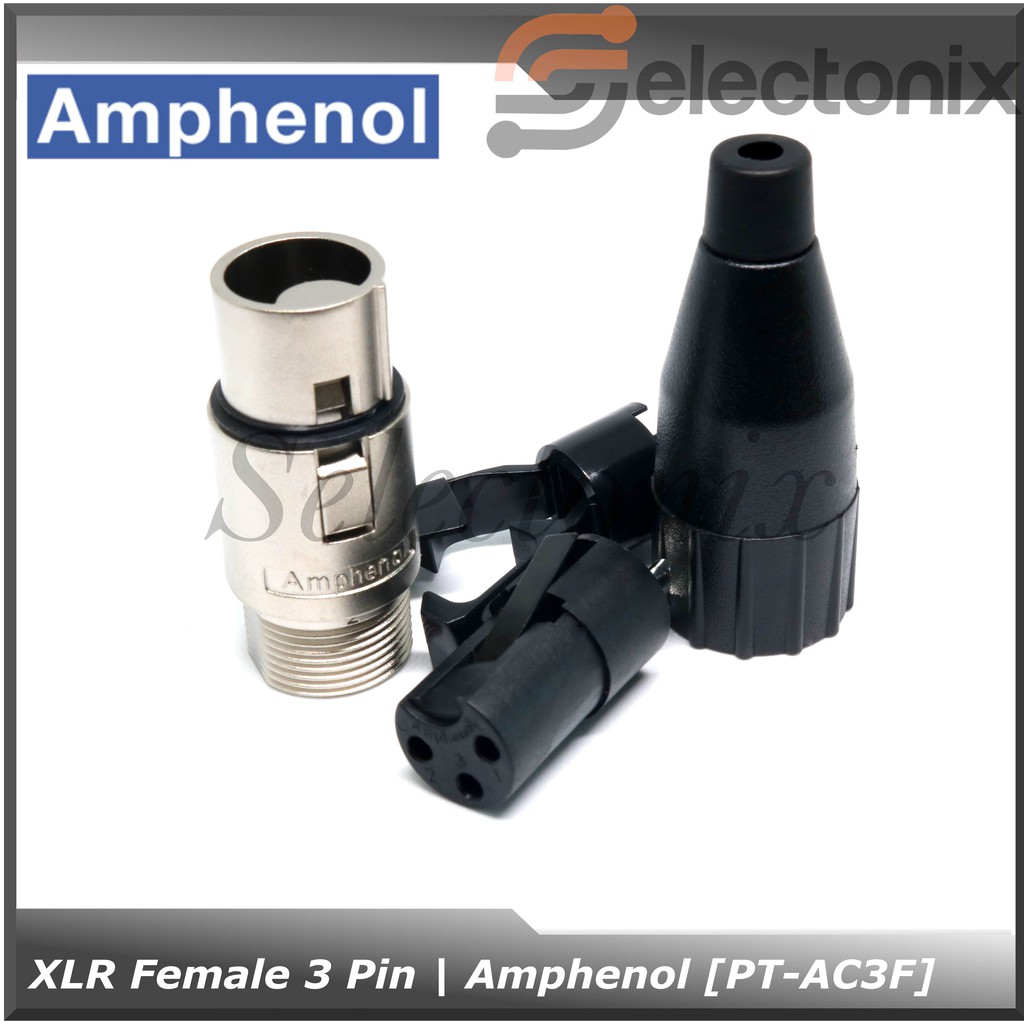 Konektor XLR 3 Pin Female | Amphenol [AC3F]