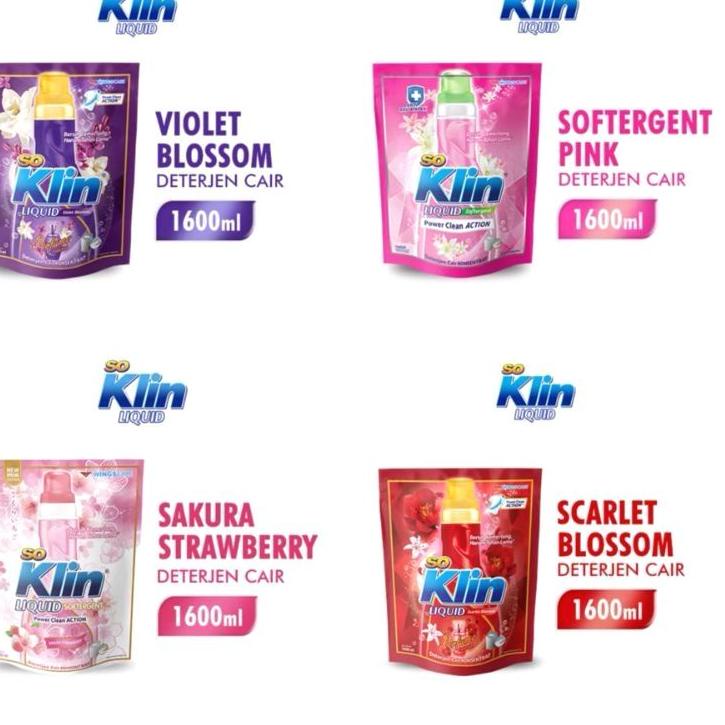 Terbagus.. So Klin Liquid 1600 ML / Soklin Cair Liquid Jumbo 1.6 L Murah