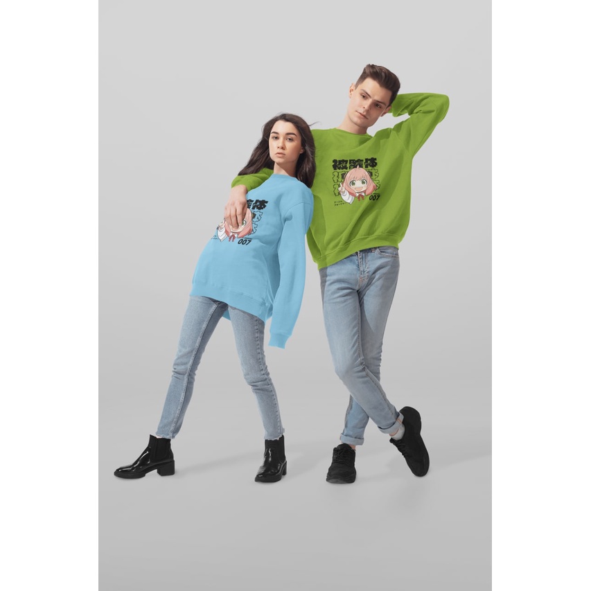 NEW COLOUR ANYA 007 SPY X FAMILY CREWNECK SWEATER UNISEX ONE SIZE - CREWNECK UNISEX TEBAL PREMIUM