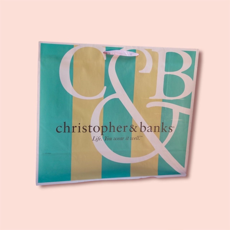 

PAPER BAG CHRISTOPHER & BANKS [ Kado cowok cewek ultah wisuda anniversary pernikahan gift box ]