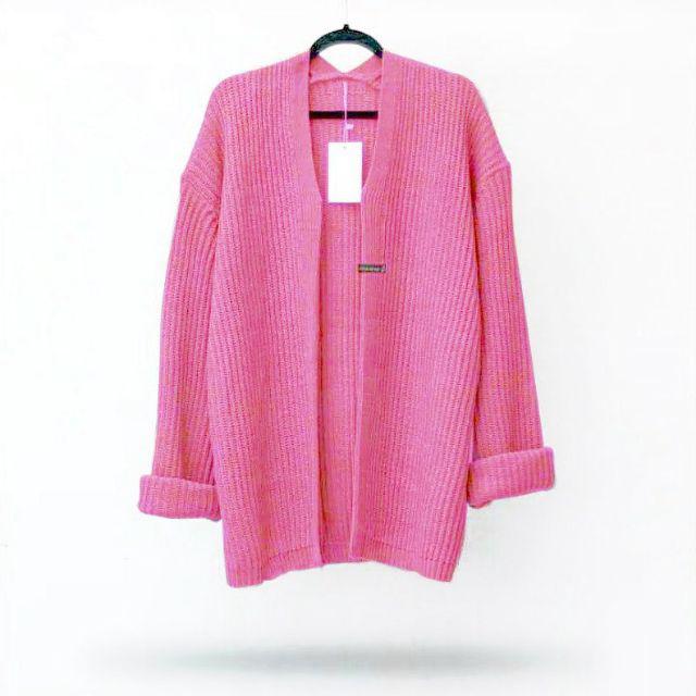 MY001-  KARDIGAN RAJUT HALUS KNIT CARDIGAN  OUTTER-Light pink