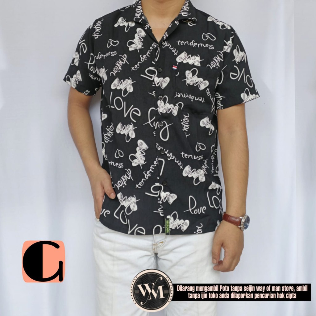 Kemeja surfing kemeja Floral kemeja pantai summer shirt