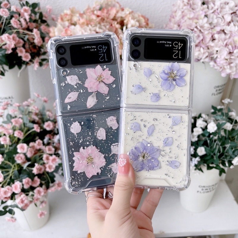 SAMSUNG Z FLIP 4 ZFLIP4 FLIP4 CASE Motif Bunga Star Glitter Readystock ZFLIP 3 READY