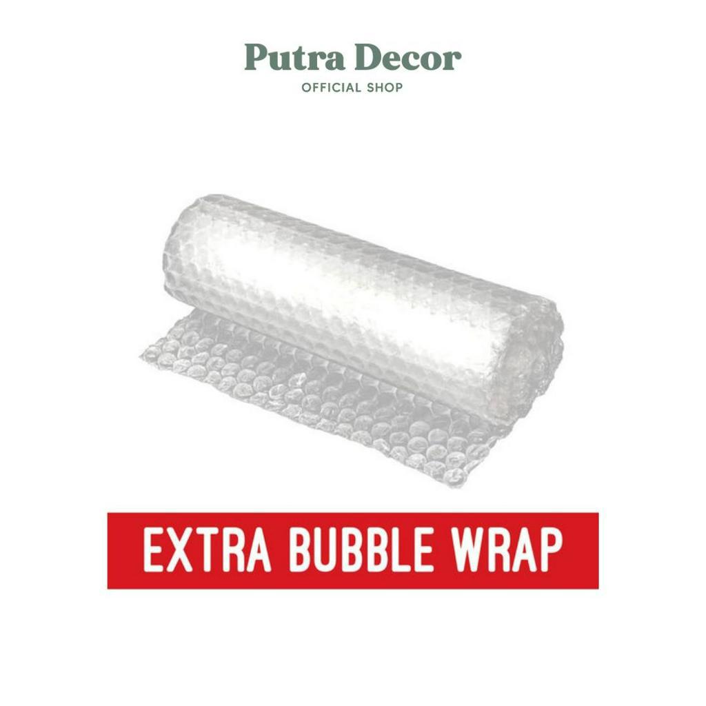

PutraDecor EXTRA BUBBLEWRAP+kardus+disinfectant+100% garansi duit balik jika rusak