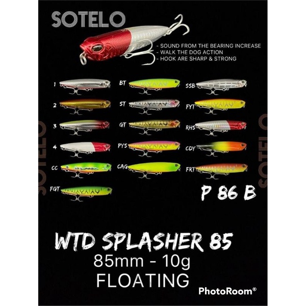 LURE PENCIL SOTELO 85MM 10G, 110MM 20G/ MINNOW PENCIL SPLAESHER