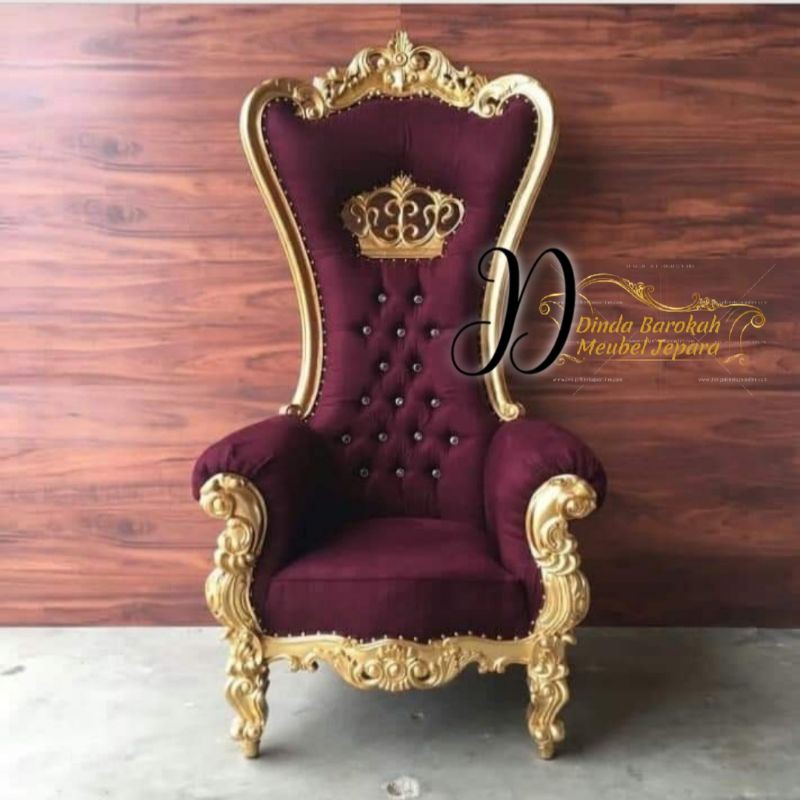 KURSI SOFA SYAHRINI SINGLE SEATER, KURSI SOFA UKIR, ELEGAND MEWAH BERKUALITAS