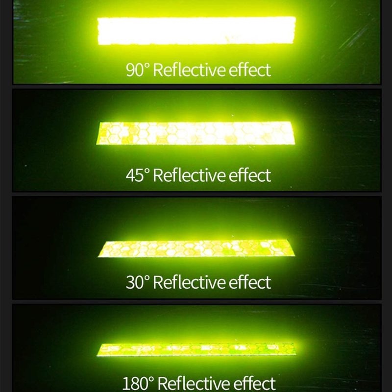 Reflective Tape/ Outdoor Safety Warning Lighting Sticker /Waterproof Bike Reflector Tape for Car, Bicycle, Motorcycle Rim Self-Adhesive DIY Decoration