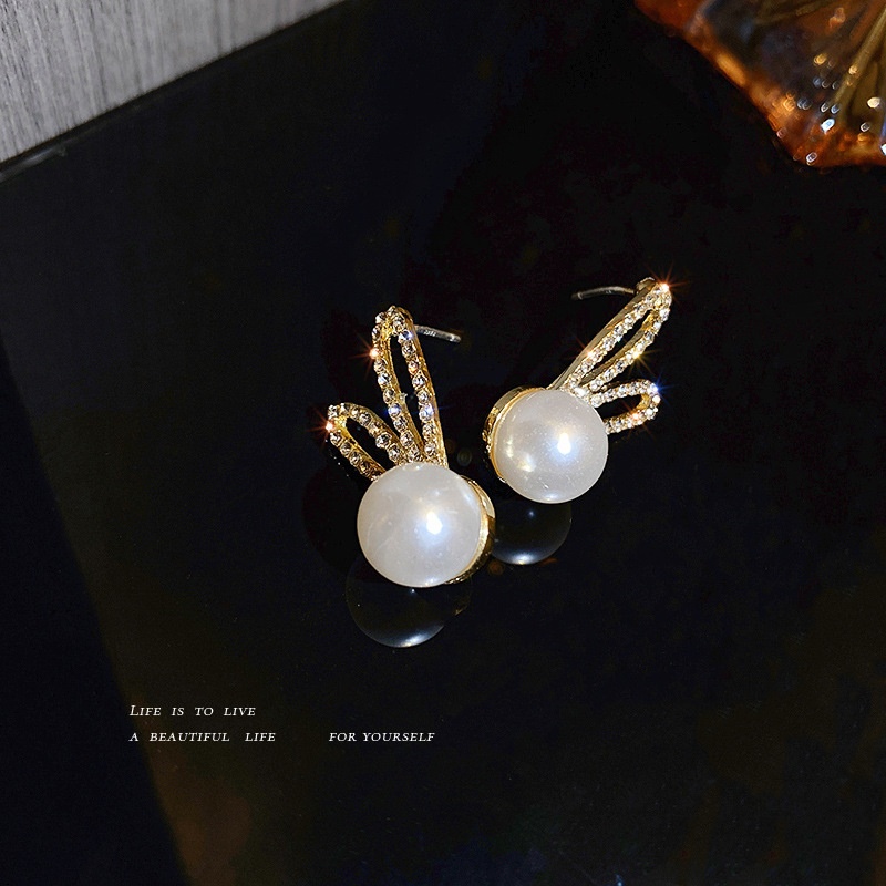 Cute Rabbit Ear S925 Shine  Earring Ear Studs Accessory Jewelry for Girls Summer