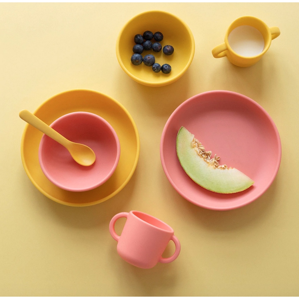 EKOBO Silicone Suction Plate Set of 2 (Isi 2) | Piring Silikon Bayi &amp; Anak Suction Plate With Suction