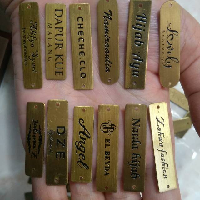 

Label plat stainless