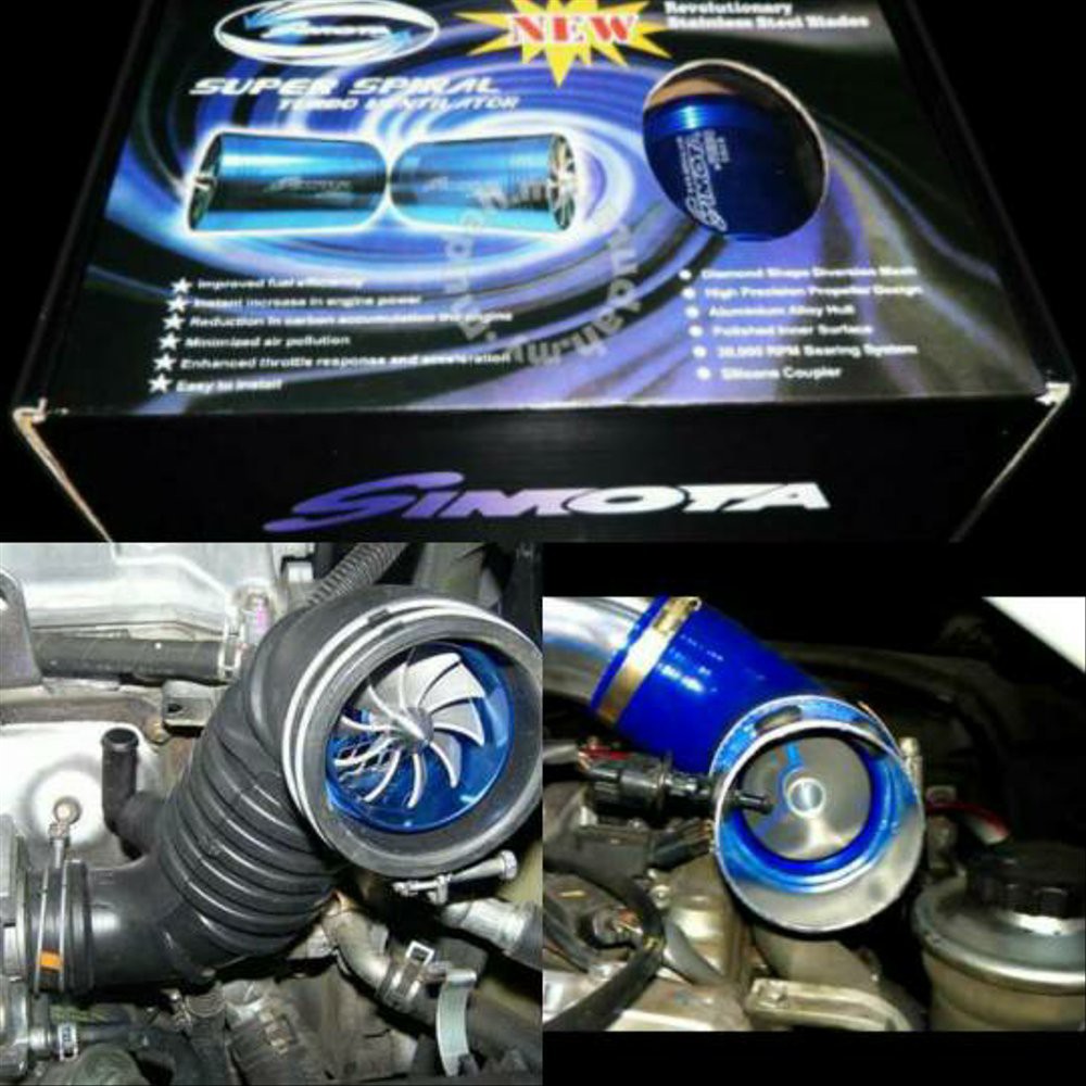 TURBO VENTILATOR SIMOTA DOUBLE BLADE - SPARE PART MOBIL - FILTER UDARA MOBIL