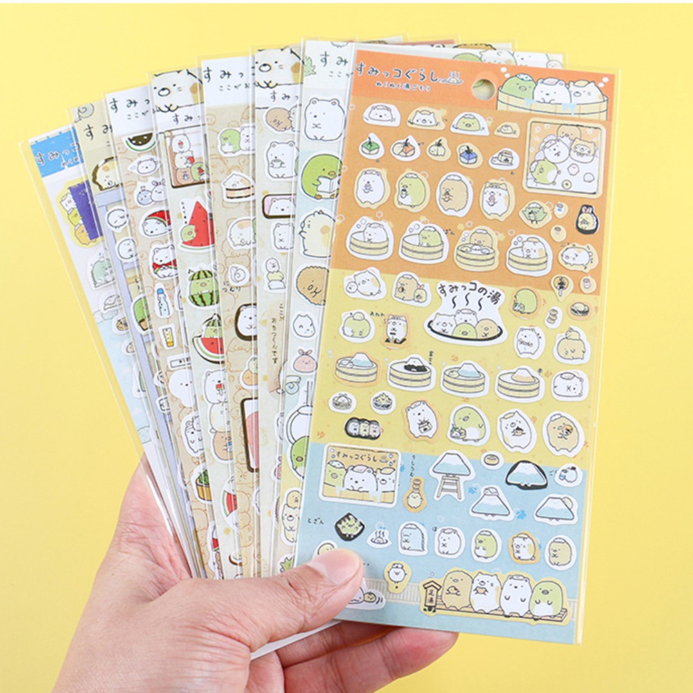 Stiker Stempel Desain Kartun Hewan Warna Emas Untuk Dekorasi Diary Scrapbook Dan Hadiah Anak