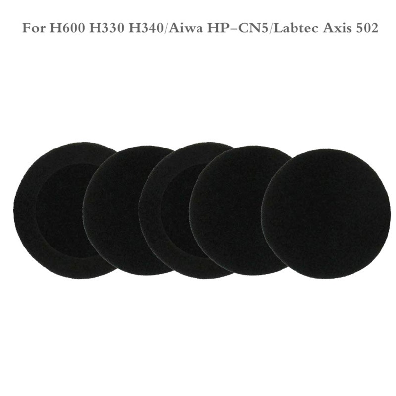 btsg 5 Pairs of Foam Ear Pads Cushion Cover For Logitech- H600 H 600 Wireless Headset