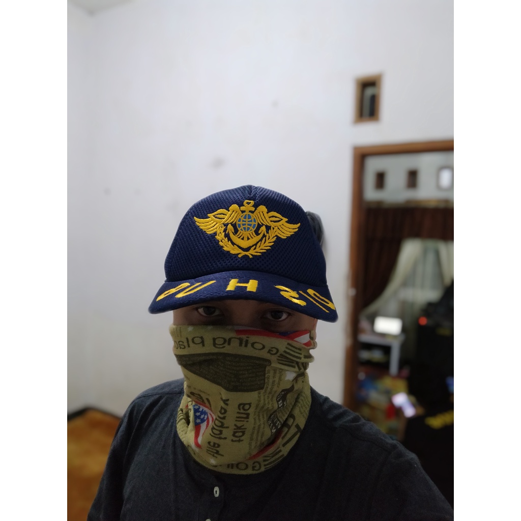 Topi jala logo dishub - topi logo dishub