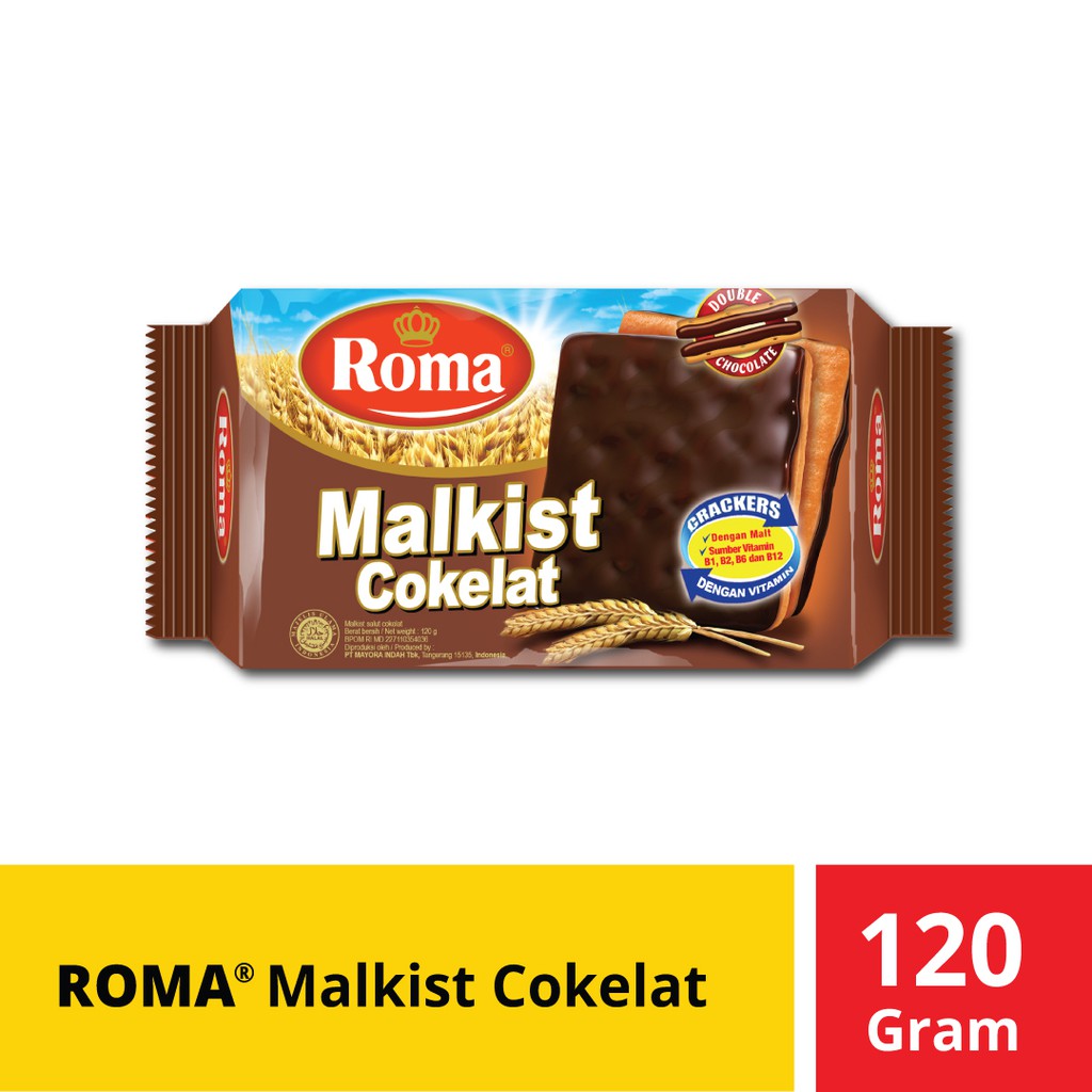 

Roma Malkist Cokelat 120 gr roma malkist coklat 120g biskuit roma coklat biskuit kue kering roma