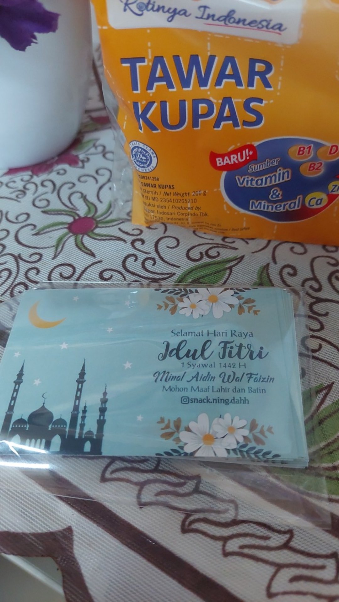 Kartu Lebaran / Kartu Ucapan Hari Raya / Kartu Ucapan Idul Fitri Custom