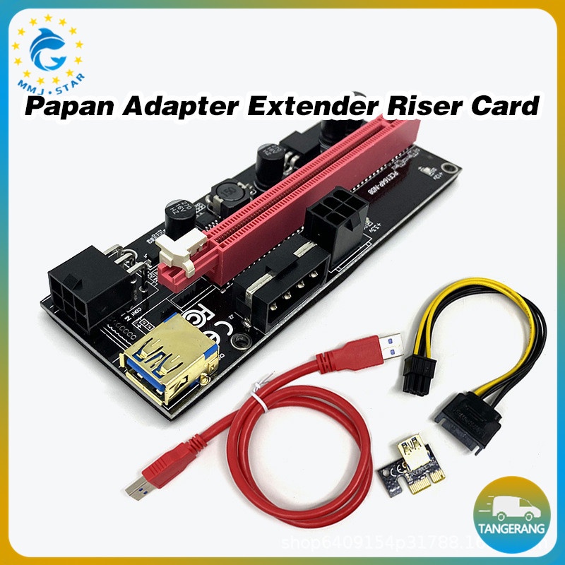 Usb 3.0 Gpu Dengan 6 Pin Interface Papan Ekstender Pci-E Riser/Papan Adapter Extender Riser Card/Pci-E Papan Adapter Riser Card Extender