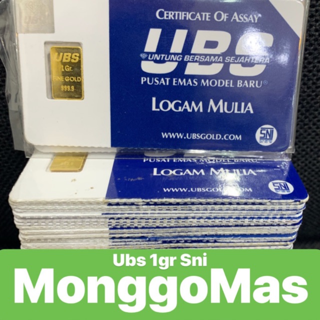 Logam mulia ubs 1gr - ubs 0.5gr - Lm ubs 1gr - ubs 1gr - ubs 0.5gr