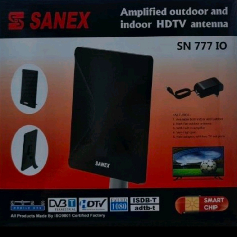 Antena tv digital untuk TV tabung plus booster penguat sinyal DIGITAL bonus kabel 10m/antena digital