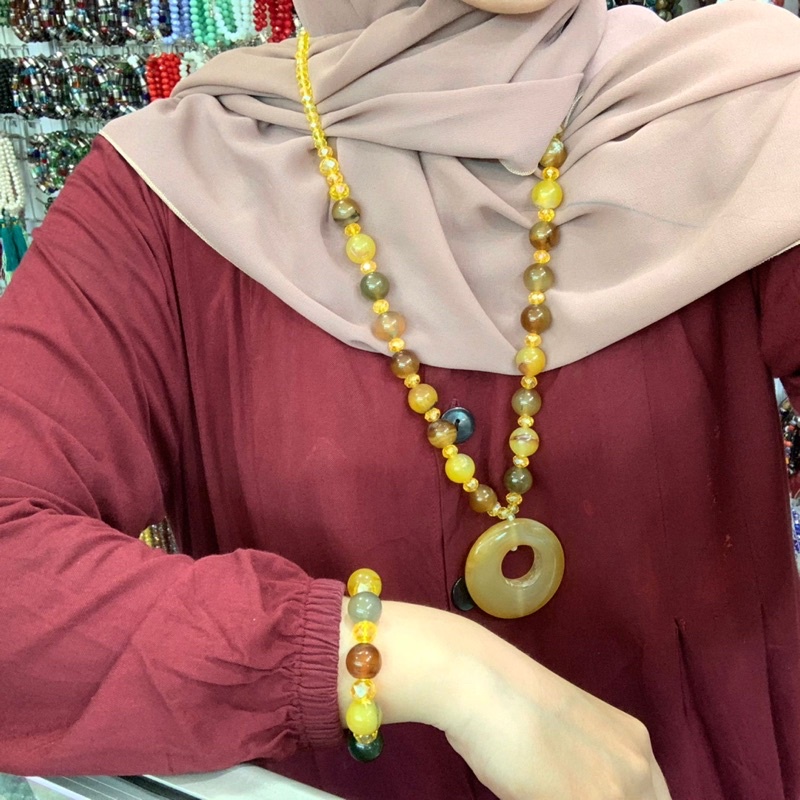 Kalung Gelang Batu Alam/ kalung Batu Martapura