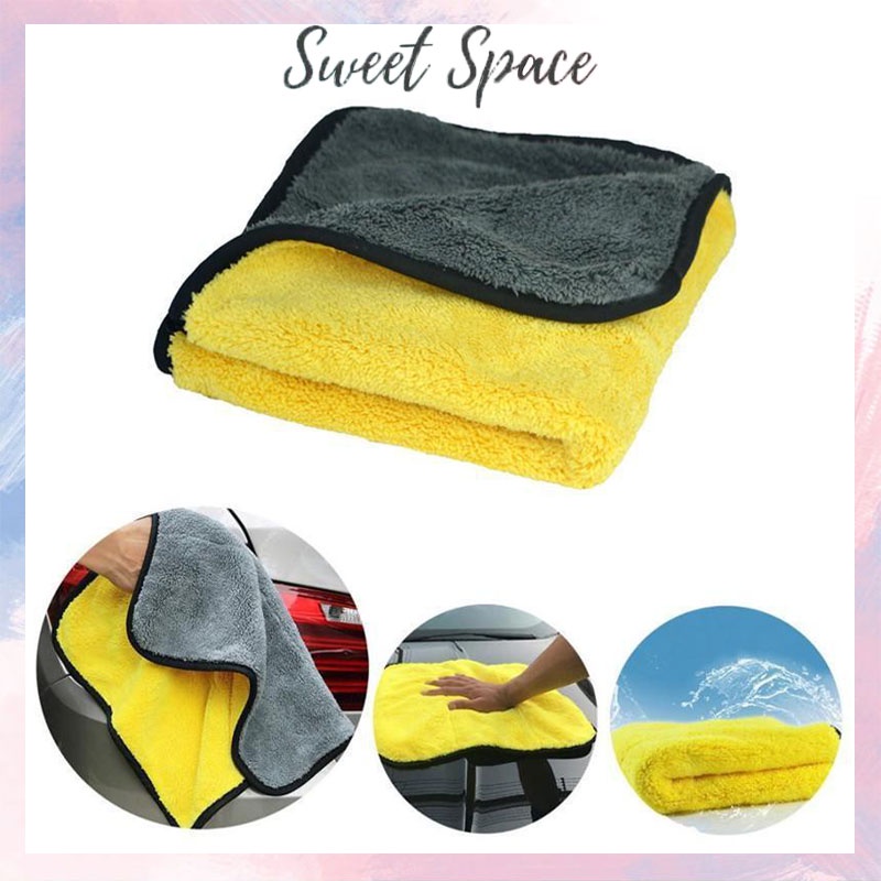 LAP MICROFIBER TEBAL LEMBUT SERBAGUNA 30 x 30 CM [SWEETSPACE]