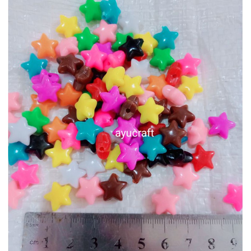 mote kapur bintang 12mm mix 40gram