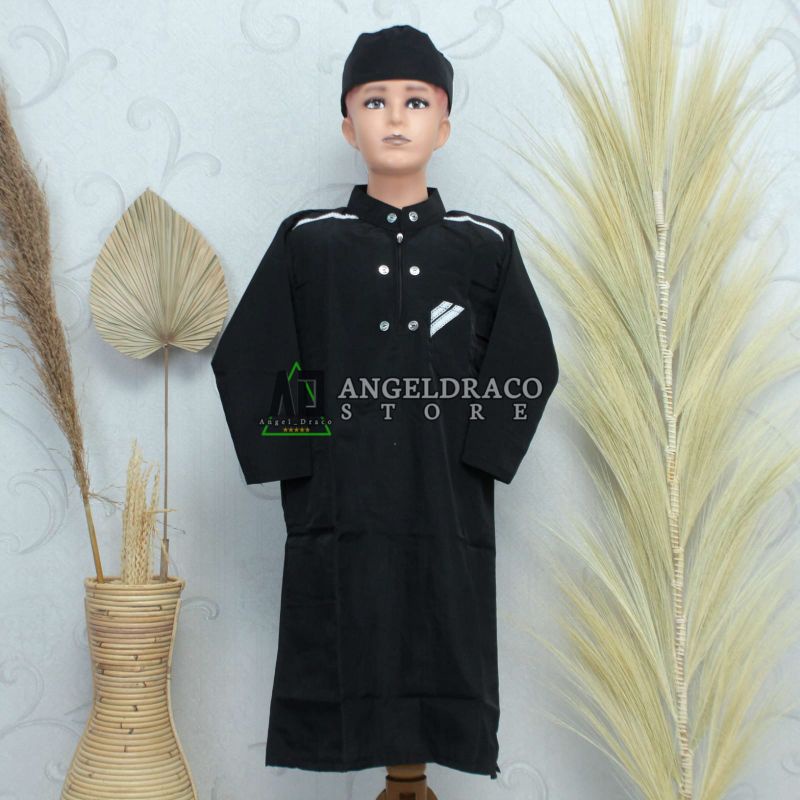 Jubah Anak Laki-Laki Hitam / Jubah / Jubah Anak / Jubah Anak Laki-Laki