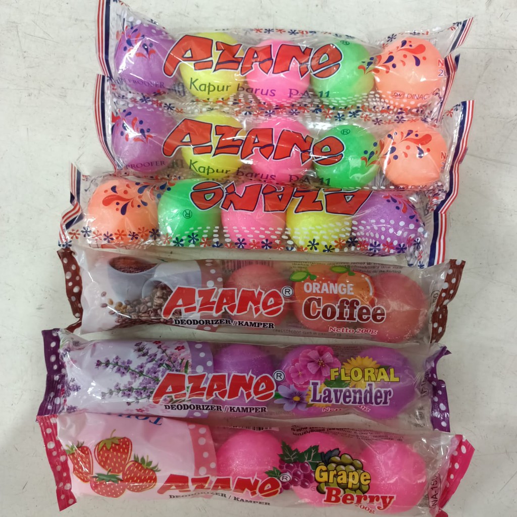 Kamper barus Azano azzano Floral Deodorizer Kamper Orange Coffee isi 5 Ball