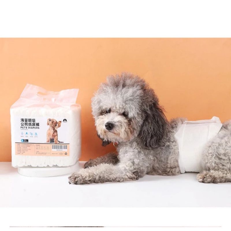 Pet Diapers Male Anjing Kucing, Pampers Popok Anjing Kucing Jantan