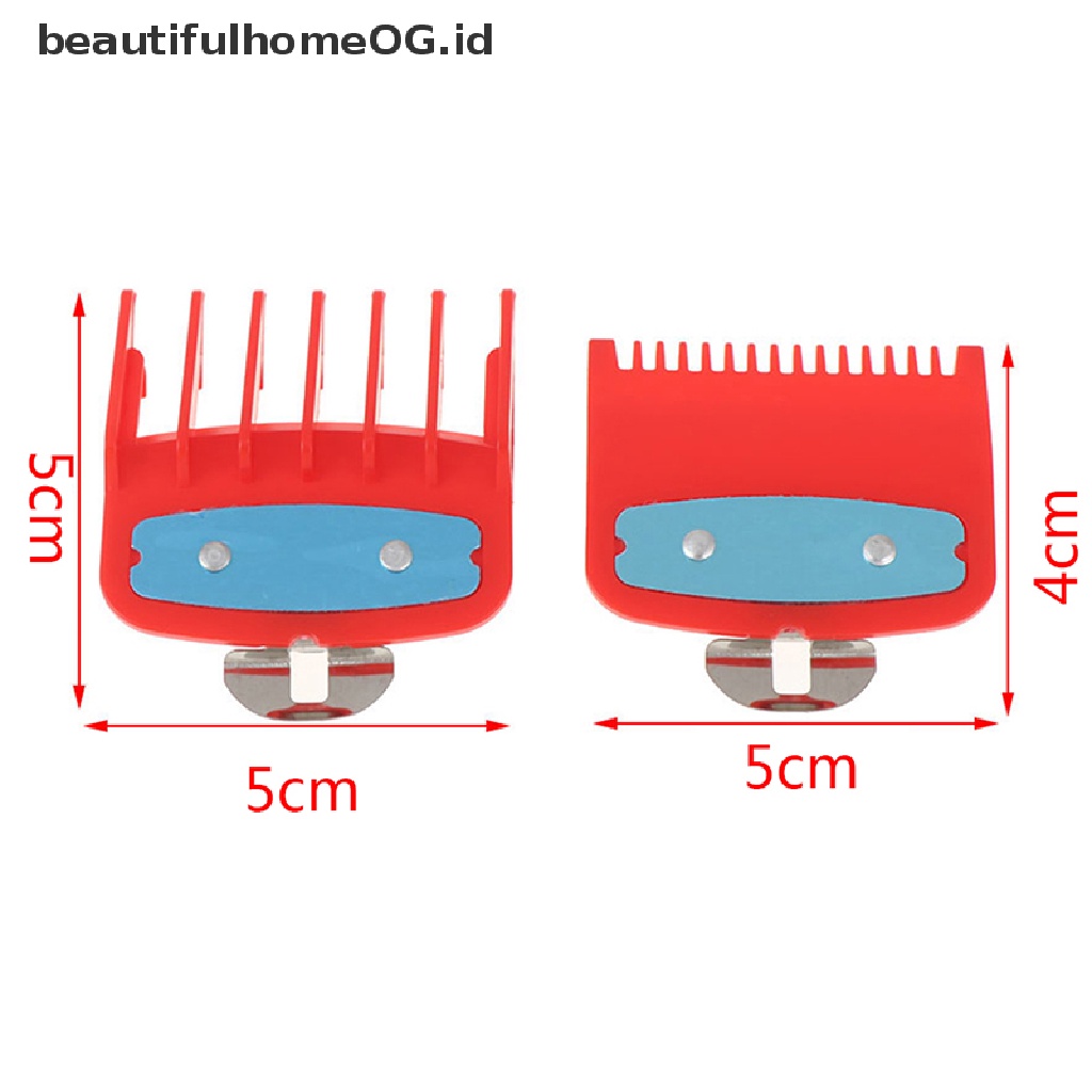 Set Sisir Pemandu Ukuran 1.5 + 4.5mm Warna Merah Dengan Holder Metal