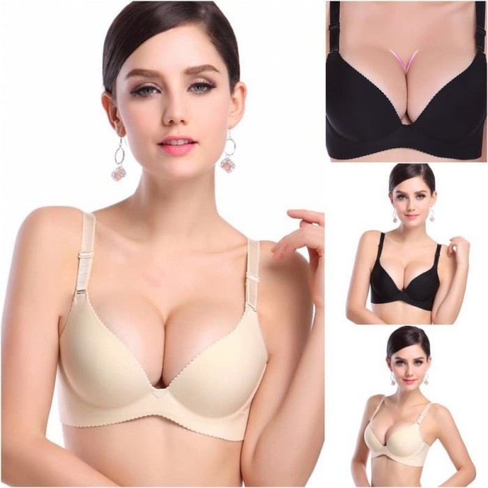 KINDSTORE❤ | Bra Push Up Tanpa kawat Polos Seamless Lingerie Bralette / Bra Cup U Dalam Seksi untuk Wanita