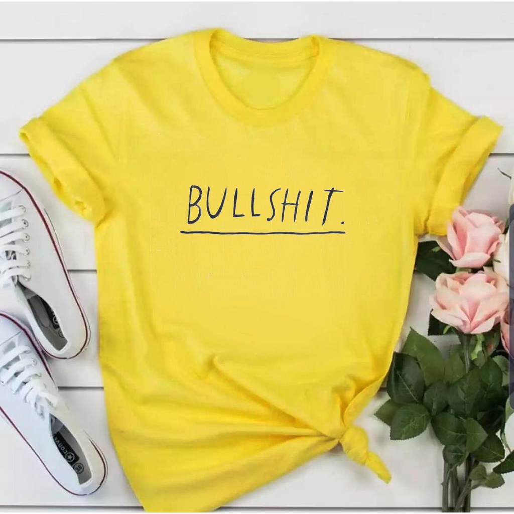 MYSTIQUE.ID-BAJU KAOS BULLSHIT T-SHIRT AESTHETIC DAN KASUAL